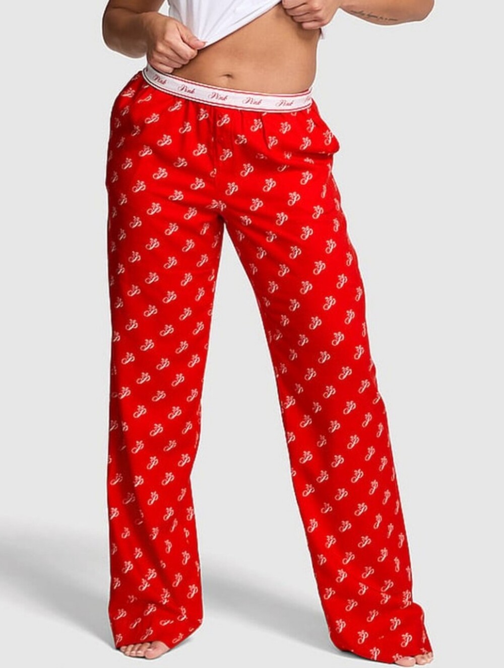 VS Pink Flannel Sleep Pants Sz LG